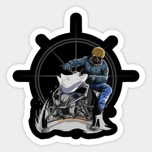 Snow Racer Sticker